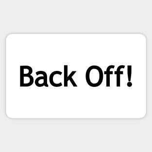 Back off! Sticker